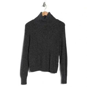 ABOUND Thermal Turtleneck Sweater In Grey M Charcoal Heather Sz L Nordstrom Made